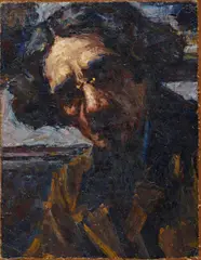 Pyotr Kelin, Selbstporträt, Öl auf Leinwand