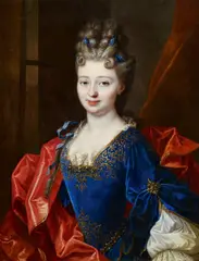 Porträt einer Hofdame by Deutscher Meister, Öl auf Leinwand, sold May 2019