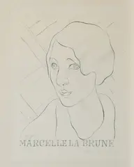 Juan Gris, Margellee la Brune, 1921, Farblithografie auf dünnem Papier