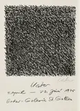 Günther Uecker, Uecker Erker-Galerie St. Gallen, 1975, Lithografie auf Velin