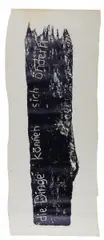 Felix Droese, Auktion 432, Los 616, 1987, Holzschnitt (Handdruck) auf CA GRAIN CANSON (Wasserzeichen)