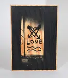 Stephan Balkenhol, Love, 2001, Serigrafie auf Sperrholz