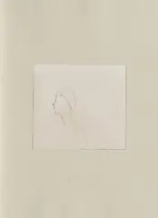 Joseph Beuys, Kopf H.B, 1982, Radierung auf Papier, auf grauem Rives aufgewalzt