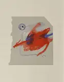 Joseph Beuys, Hirsch, 1980, Aquatinta und Lithografie auf Papier auf grauem Rives aufgewalzt