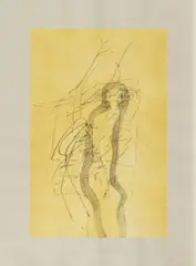 Joseph Beuys, Blitz und Bienenkönigin, 1980, Aquatinta und Lithografie auf Papier, auf grauem Rives aufgewalzt