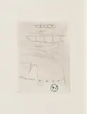 Joseph Beuys, Wandernde Kiste, 1980, 5 Farblithografien auf Papier, aufgewalzt auf Rives, grau