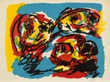 Ohne Titel by Karel Appel, 1963, Farblithografie auf ARCHES (Wasserzeichen), sold Mar 2019