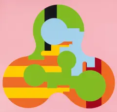 Harry Kramer, Ohne Titel, Öl auf Leinwand