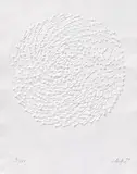 Auktion 432, Los 865 by Günther Uecker, 2004, Prägedruck auf handgeschöpftem Bütten, sold Jun 2019