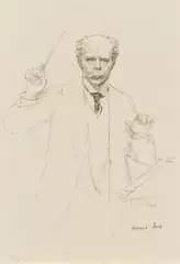 Schuch dirigierend by Robert Sterl, 1909, Lithografie auf Papier, sold Nov 2020