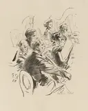 Robert Sterl, Sinfonie Volbach, 1928, Lithografie auf Papier