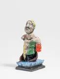 Markus Lüpertz, Odysseus, 2014, Bronze, handbemalt