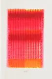 Heinz Mack, Rote Chromatik, 2009, Farblithografie auf Velin