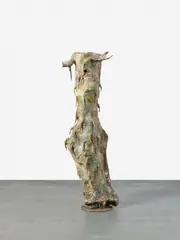 Bernard Schultze, Migof-Mumie-Mannequin, 1985, Farbplastik, Schaufensterpuppe, Draht, Textilien, Öl