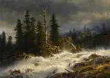 Andreas Achenbach, Reißender Gebirgsfluss