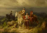 Christian Sell, Wachsoldaten im 30-jährigen Krieg, Öl auf Leinwand