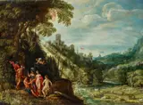 David d.Ä. Teniers, Das Urteil des Paris, Öl auf Holz