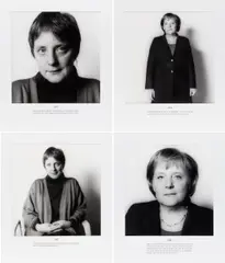 Herlinde Koelbl, Angela Merkel, 1991 und 2006, 4 Gelatinesilberabzüge