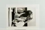 Stefan Moses, Boris Blacher mit eiliger Büste (Aus: "Künstler machen Masken"), 1964, Gelatinesilberabzug