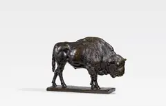 Wisent by August Gaul, 1904/1905 (Entwurf), Bronze, sold May 2019