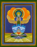 Ghulam Rasool Santosh, Ohne Titel, 1990er, Acryl auf Leinwand
