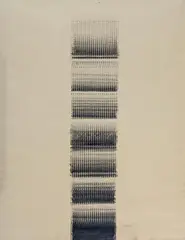 Ohne Titel by Heinz Mack, 1965, Schwarze Fettkreide auf Velin, sold May 2019
