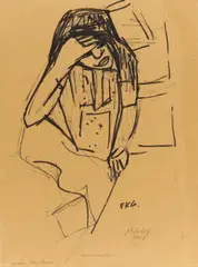 Auktion 432, Los 515 by Friedrich Karl Gotsch, 1947, Mischtechnik auf Velin, sold Jun 2019