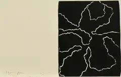 Fleur (Variante) by Jean Arp, 1951, Holzschnitt auf Velin, sold May 2019
