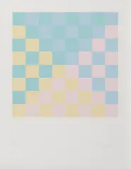 64 Farbquadrate in 4 Farben by Max Bill, 1963, Farbserigrafie auf Bristol-Karton, sold Oct 2019