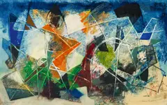 Wilhelm Imkamp, Auktion 432, Los 686, 1961, Öl auf Karton