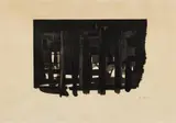 Lithographie No. 16 by Pierre Soulages, 1964, Lithografie auf BFK RIVES (Wasserzeichen), sold May 2019