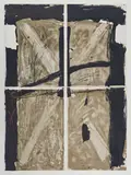 Ohne Titel by Antoni Tàpies, 1967, Farblithografie auf Guarro (4 Bögen), sold Sep 2019
