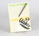 Günther Uecker, Texte zur Kunst 1997, 1997, Multiple. Von einem Nagel durchstoßenes Exemplar der Zeitschrift "Texte zur Kunst"