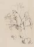 Auktion 432, Los 517 by George Grosz, Ca. 1928, Tuschefederzeichnung auf Büttenkarton, sold Jun 2019
