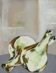 Bahman Mohasses, Ohne Titel (Stillleben), 1972, Öl auf Leinwand