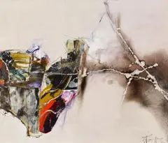 Che Chuang, Ohne Titel (Landschaft), 1988, Öl und Acryl auf Leinwand