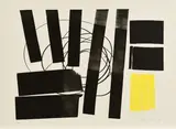 L 1973-31 (Aus: "Hommage a Picasso") by Hans Hartung, 1973, Farblithografie auf BFK RIVES (Wasserzeichen), sold Jun 2019