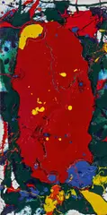 Dense and Now by Sam Francis, 1989, Acryl auf Leinwand, sold May 2019