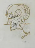 Insomnie (Aus: "Les Amours jaunes") by Salvador Dalí, 1974, Radierung mit Goldauflage auf Japan, sold Jan 2020