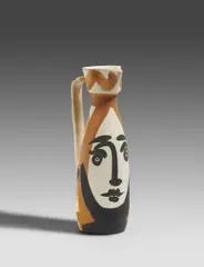 Face by Pablo Picasso, 1955, Weißes Steingut, sold Jun 2020