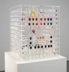 David Altmejd, La chambre d'hôte, 2010, Plexiglas, metal wire, thread, acrylic paint and acrylic gel