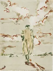 Claire Tabouret, The Wise Man (pale), 2017, monotype on paper