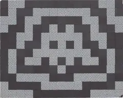 Small retinal invasion 2 by Invader, 2007, ceramic tiles and reflective plastic film on ceramic tiles on board, sold Oct 2020