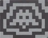 Invader, Small retinal invasion 2, 2007, ceramic tiles and reflective plastic film on ceramic tiles on board