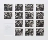 Douglas Huebler, Duration Piece #7, gelatin silver print, in 14 parts with typed statement on paper, laid down on card