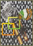 Peter Phillips, Eliminator II, 1971, acrylic, egg tempera, silkscreen and graphite on linen, in artist's frame