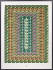 Gilbert&George, Faith Window, 1989, postcard collage on card, in artist's frame