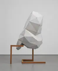 Toby Ziegler, Found Object, 2012, oxidised aluminium and wood