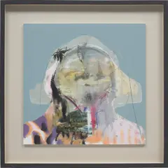 David Kim Whittaker, DECIDING TO GO TO SEA II, 2006, oil, acrylic, graphite and paper collage on board, in artist's frame
