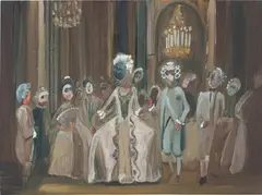 Genieve Figgis, House of Masks, 2013, acrylic on board